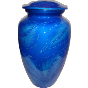 Acw ขอเสนอโกศสีน้ำเงินสำหรับผู้ใหญ่ขี้เถ้าสำหรับงานศพงานหัตถกรรมที่น่ารักในสไตล์อเมริกัน - Product Image 1