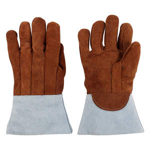 ถุงมือหนังคุณภาพสูงสำหรับช่างเชื่อม ดีไซน์โดดเด่น ทนความร้อนและความเย็น กันลื่น ทนทาน - Product Image 5