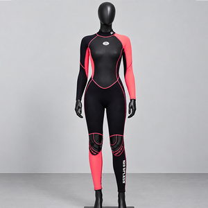 Traje de Neopreno de 2 mm, Impermeable, Transpirable, de Piel Lisa, Unisex, Manga Larga Delantera, Cierre Trasero, para Triatlón, Pesca Submarina, Buceo, Surf - Product Image 1