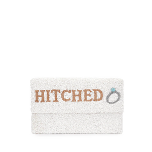 Grand fourre-tout ouvert pour femme bohème avec accents de perles embellissements de perles poignées de style bambou pochette de sac à main chic - Product Image 4