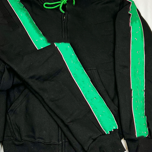 Ensemble de survêtement polaire bicolore personnalisé de qualité supérieure, respirant, pour l'hiver, unisexe, grandes tailles, style sororité grecque, avec lettres audacieuses - Product Image 4