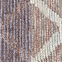 Tapis moderne bicolore à motif losanges, en laine tuftée à la main, écologique, antidérapant, à poils moyens épais, couleur marron beige, pour salon