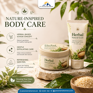 Exfoliante Corporal Botánico de Marca Privada con Mezcla de Hierbas para el Cuidado Personal Diario (50g 100g 200g 250g) - Product Image 1