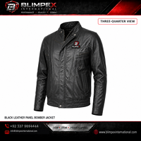 Blouson Bomber en Cuir et Soie de Haute Qualité pour Homme BLIMPEX, Style Décontracté, Col Montant, Fermeture Éclair, Imperméable et Respirant, Fortement Demandé