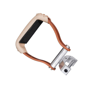 Étriers en aluminium avec sangles en cuir et coussinets en caoutchouc pour l'équitation, étriers à coussinets en caoutchouc, étriers d'équitation - Product Image 4