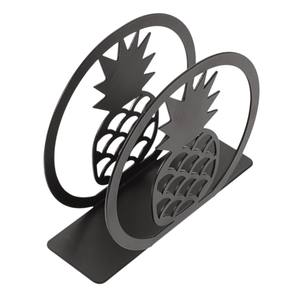 Nuevo diseño de servilletero de hierro con acabado en polvo negro mate para decoración del hogar, dispensador de papel, caja de pañuelos para regalo. - Product Image 5