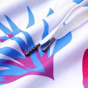 CYBEX INDUSTRY Short décontracté en toile taille haute pour homme, avec cordon de serrage réglable, séchage rapide, tissu respirant, motif sportif - Product Image 4