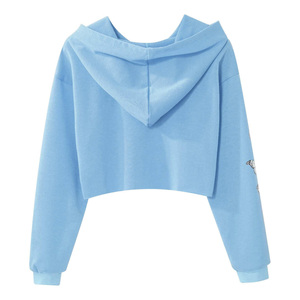 Sudaderas Cortas de Moda Urbana para Mujer / Sudaderas Cortas de Manga Larga para Mujer, Talla Grande, Ropa Casual - Product Image 2