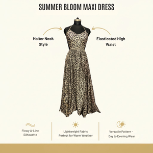 Robe florale en soie noire exotique - Robe longue haute couture à coutures soignées - Product Image 6