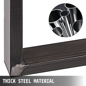 Metal Legs Square Shape 2Pcs Furniture Parts <b>Dining</b> <b>Table</b> Legs Capacity 2204lbs Load Black Color DIY Furniture Legs EDPTBL006 - Product Image 3