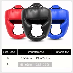 Casque de boxe personnalisable pour MMA, boxe, équitation, unisexe, en cuir PU, design protecteur, fermeture réglable, étiquette avec logo personnalisé - Product Image 5