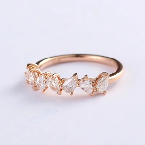 CONCEPTION 925 <b>Silver</b> Rose Glod 1ct D Color Vvs1 <b>Eternity</b> Moissanite <b>Ring</b> Women Moissanite Wedding <b>Ring</b> For Womens - Product Image 4