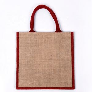 Grand sac fourre-tout en jute fait à la main 100% tissu de jute naturel Sacs à provisions en jute fonctionnels et écologiques à la mode - Product Image 5