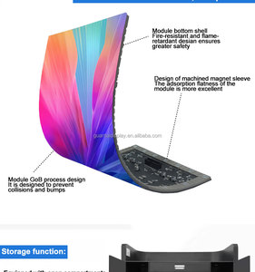 Quảng cáo thương mại dẫn Màn hình hiển thị phía trước bàn p2.5 với bức tường video dẫn truy cập với bánh xe cho khách sạn Trung Tâm Dịch Vụ - Product Image 5