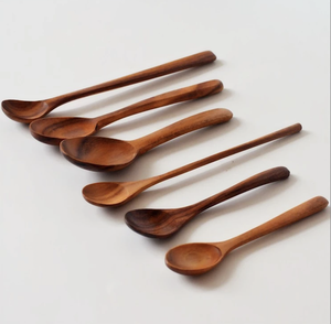 Cuchara de Madera Vietnamita para Mezclar y Servir Ensaladas, Utensilio de Cocina Hecho a Mano, Vajilla Natural - Product Image 2