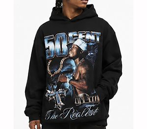 Sweat-shirt à capuche en coton premium pour homme, de luxe, blanc, taille XL, style décontracté urbain, à porter tous les jours, streetwear - Product Image 4