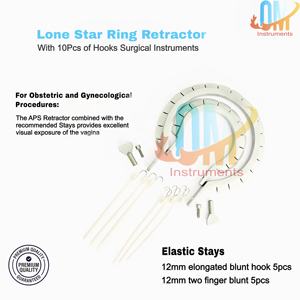 Sistema de Retracción Lone Star con Certificación ISO, Instrumento Quirúrgico Ginecológico Autoestático de Acero Inoxidable de Alta Calidad, Nuevo |   OldMed - Product Image 2