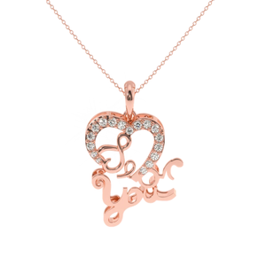 อาเจเรทีล ฮาร์ท ออฟ เลิฟจี้เพชรทรงบริลเลียนท์คัท 0.18 กะรัต ทอง 14K สี HI ความใส VS-SI ดีไซน์โรแมนติกสำหรับทุกโอกาส - Product Image 2
