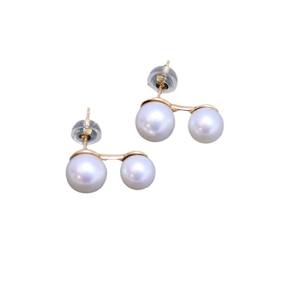 ต่างหูเงินแท้ S925 สไตล์เกาหลี รูปดอกทานตะวัน สำหรับผู้หญิง ประดับมุกน้ำจืดทรงกลม 6-7 มม. แสงเงางาม แทบไร้ตำหนิ - Product Image 3