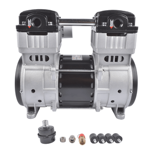 Compressore d'aria industriale SP 9421 da 2HP 110V, silenzioso 70dB, senza olio, a pistone, da 24 galloni - Product Image 1