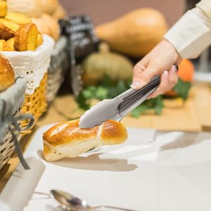 Top Quality Sale Rust Resistant Dishwasher Safe Stainless Steel Chef Food Serving Tongs Grilling BBQ Salad Buffet Utensil - Product Image 5