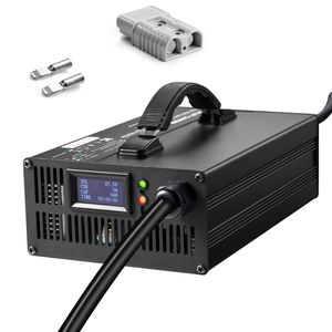 Caricabatterie Intelligente Completamente Automatico 24V 30A per Carrelli Elevatori, Caricatore a Mantenimento di Carica 24 Volt con Connettore Anderson per Batterie al Piombo-Acido - Product Image 1