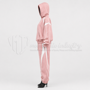 Custom <b>Women</b> Hoodie Tracksuit Set 2 Piece Jogger <b>Sweat</b> <b>Suit</b> Wholesale Sportswear Clothing Manufacturer - Product Image 5