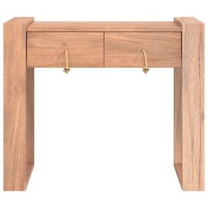 Table console en bois de teck massif de 35,4 pouces - Product Image 4