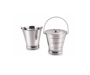 Mini Cubitera de Acero Inoxidable de 5L y Juego de Cubiertos, Forma Delgada, Hermética, Acabado Cromado Pulido Espejo, para Uso Doméstico y en Restaurantes - Product Image 3