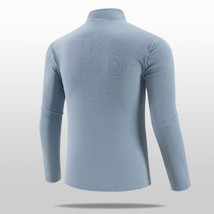 Sudadera de poliéster con cremallera de 1/4, con bolsillo, para gimnasio, correr, informal, de manga larga, para hombre - Product Image 4