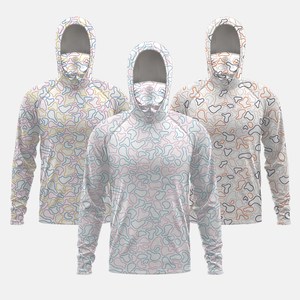 Vêtements de pêche sur mesure, à séchage rapide, respirants, à manches longues, imprimés par sublimation, pour hommes - Product Image 1