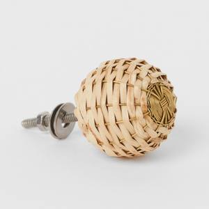 Tirador de armario ecológico, pomo de puerta, pomos de puerta decorativos de ratán para muebles de interior - Product Image 5