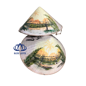 BEST SELLER Chapeau conique décoratif en forme de gourde sculpté à la main |   Artisanat et Art Mural Écologiques Naturels du Vietnam - Product Image 1