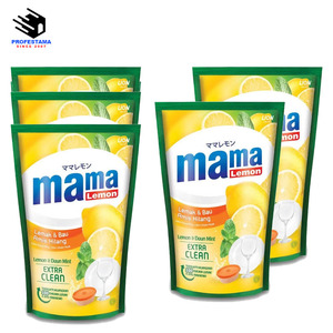 Dishwashing Liquid <b>Detergent</b> Eco-Friendly Disposable Gentle on Hands Strong Fresh Lemon Scent Daun Mint Indonesia Mama Lemon - Product Image 5