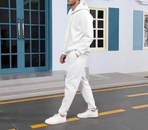 ชุดวอร์มผู้ชาย สไตล์ใหม่ ผ้าฝ้ายแท้ เทคฟลีซ กางเกงจ็อกเกอร์สีพื้น กางเกงสเวตแพนท์ผู้ชาย โลโก้สั่งทำได้ ใส่สบายๆ ทุกวัน ทรงหลวม - Product Image 1