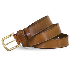 Cinturón de Cuero Genuino para Hombre, 3.5CM de Ancho, Capa Superior de Piel de Vaca Pura, Moderno, Simple, Versátil, Casual, con Hebilla de Aguja - Product Image 4