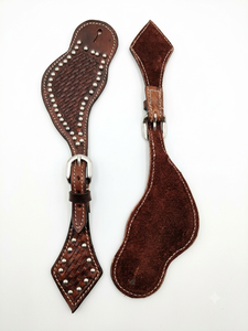 Sangle de botte de selle de cheval en cuir de haute qualité de marque ADEEFA, avec outillage artisanal, emballage personnalisé, origine Delhi, meilleur marché - Product Image 5