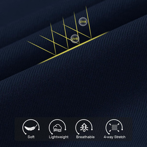 Sudadera Personalizada con Cierre de Cremallera para Hombre, Protección Solar, Color Sólido, Cuello Alto, Secado Rápido, Mezcla de Algodón Básico - Product Image 5