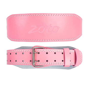 Ceinture de musculation en cuir blanc avec coussinet lombaire OEM, ceinture de levage de poids à double boucle, fabricant en gros - Product Image 4