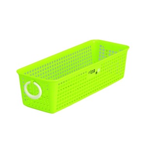 Cesto anello verde poco profondo Inomata 526 elegante soluzione di archiviazione - Product Image 1