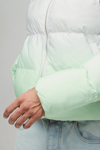 Blouson matelassé décontracté pour homme, coupe droite, coupe-vent, style urbain, avec empiècements dégradés, rembourrage en polyester - Product Image 6