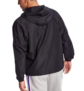 2026 New Design Customized Logo Printed Embroidery Anorak Windbreaker <b>Jacket</b> Solid Color for Men High Street Style - Product Image 2