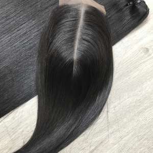 Cheveux humains vietnamiens longs de couleur naturelle droite pour faire une perruque pour femmes noires 100% cuticule alignée - Product Image 6