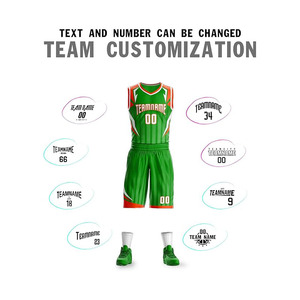 Ensemble de maillot de basket sans manches bleu pour homme, imprimé dégradé, polyester anti-humidité, uniformes, shorts à taille élastique - Product Image 4