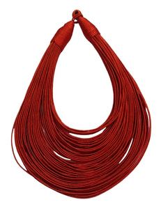 Collier-tour de cou multicouche en fil fileté de soie, fait à la main, 19 pouces, GC-NK-517 africain Tribal, cadeau léger - Product Image 1