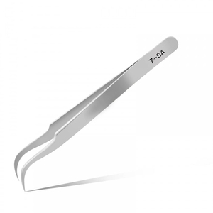Pince à épiler pour extensions de cils en acier inoxydable de haute qualité, couleur arc-en-ciel, marque privée, 2026 - Product Image 4