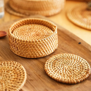 Décoration de table, sous-verres en rotin, set de table, design moderne, sous-verres en rotin élégants pour la maison, l'hôtel, la table, qualité supérieure - Product Image 3