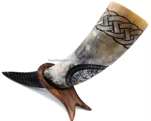 Authentique corne à boire pour les fêtes vikings Célébrations médiévales et boissons traditionnelles par Artisan Craft - Product Image 6