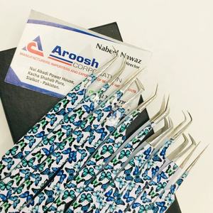 แหนบต่อขนตาปลอมทำจากสเตนเลสคุณภาพสูงพิมพ์ลายบัตเตอร์ฟลายปลายแหลมออกแบบโลโก้ได้ตามต้องการ - Product Image 3