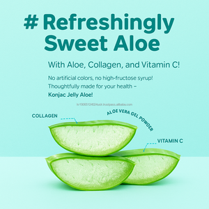 Gomitas de Colágeno de Konjac con Sabor a Aloe, Sin Azúcar, Bajas en Calorías, Ricas en Vitaminas, Suplemento en Gomitas para Adultos y Adolescentes - Product Image 3